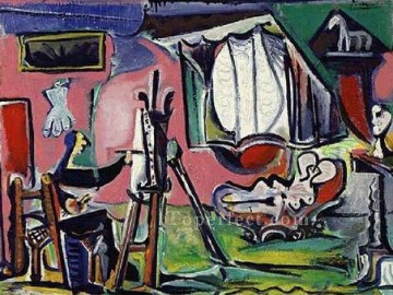  picasso - The Painter and his Model 1963 cubist Pablo Picasso
